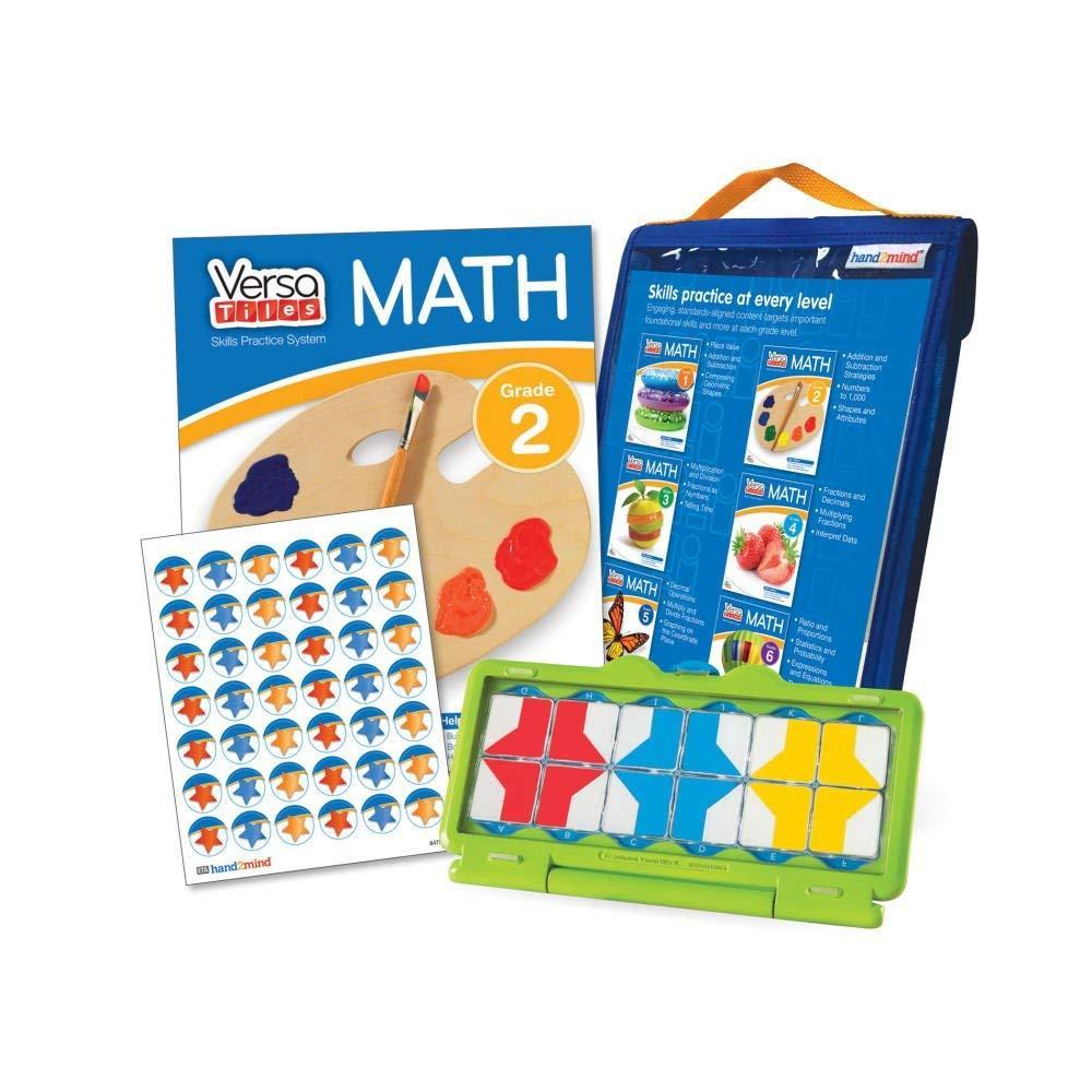 image:imagehand2mind VersaTiles Math Practice Take Along Set for Second Grade SelfChecking Workbook System 64 Pages with Case Included Early Math Math Books 2nd Grade Math Workbook Homeshool Supplies