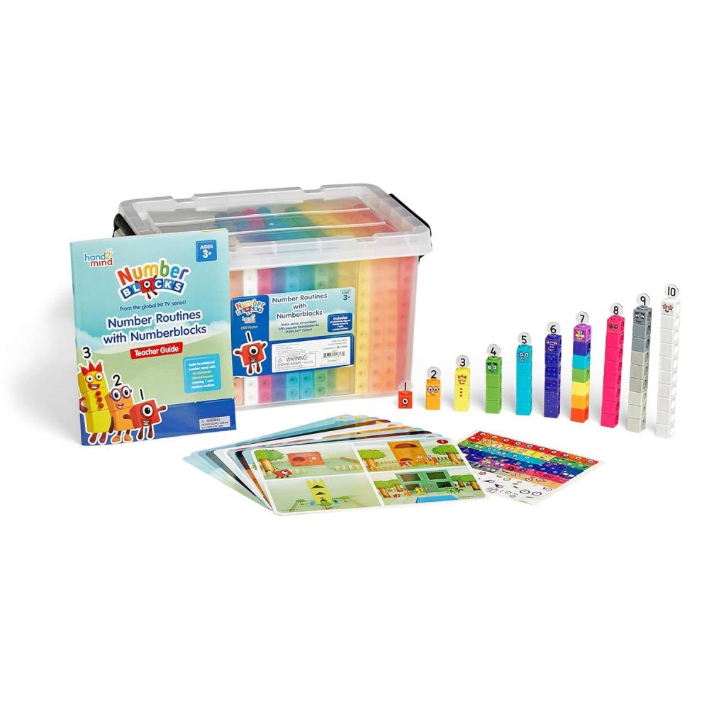 image:imagehand2mind Number Routines with Numberblocks Class Set Preschool Learning Activities Math Manipulatives Kindergarten Counting Blocks Number Linking Cubes Kids Educational Toys
